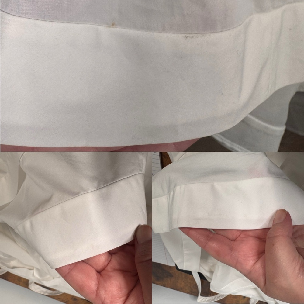 NWT Jonathan Simkhai Sicillia Dress White Poplin Pleated Bridal Preppy Size 8 - Picture 8 of 16